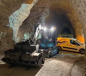 Travaux avec engin TP sous sol Maurecourt